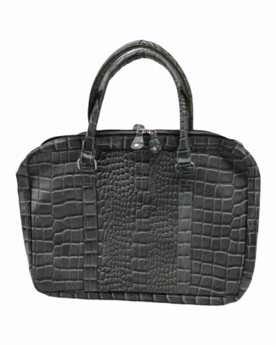 Leone Croc Effect Leather Corporate Bag