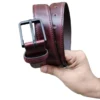 157.webp Burgundy Shaded Leather Belt