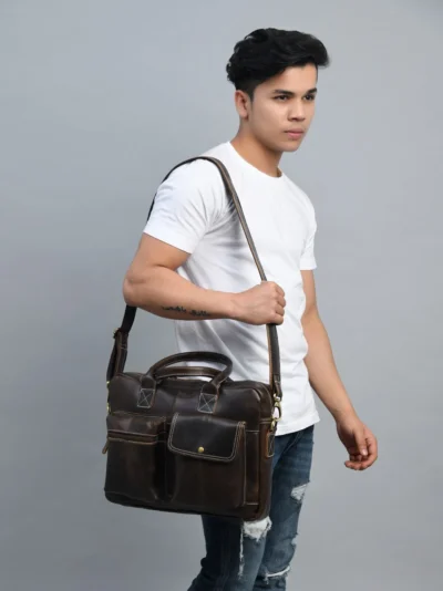 162.webp Pierre Leather Office Briefcase