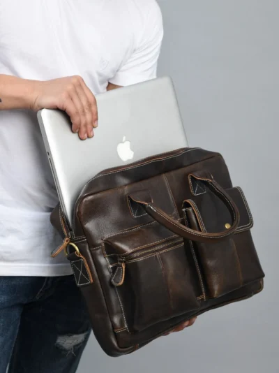 165.webp Pierre Leather Office Briefcase