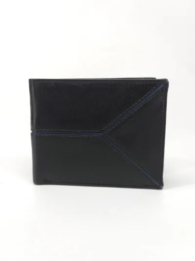Black bifold leather wallet Moro Leather Bifold Wallet