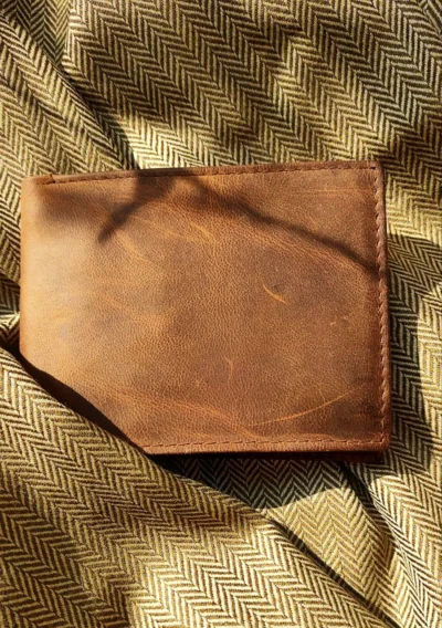 Full-grain Leather Rugged Biker Wallet