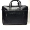 NW Black leather office bag